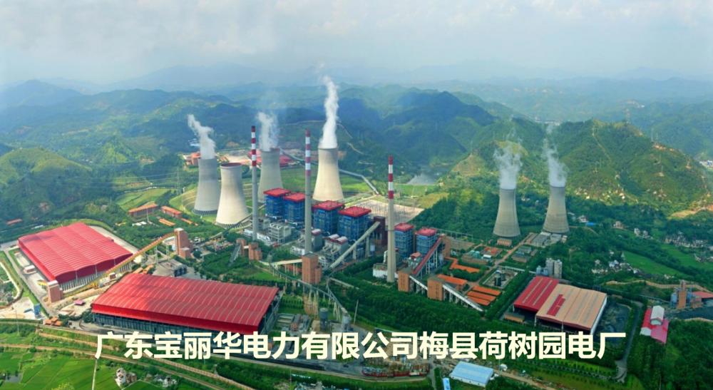 全國(guó)規(guī)模最大的資源綜合利用電廠(chǎng)——梅縣荷樹(shù)園電廠(chǎng)，由上市公司廣東寶麗華新能源股份有限公司（股票簡(jiǎn)稱(chēng)“寶新能源”）投資建設(shè)，總裝機(jī)147萬(wàn)千瓦，總投資65億元。2016年發(fā)電量72億度，供電量68.8億度，實(shí)現(xiàn)工業(yè)總產(chǎn)值34億元。